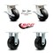 Service Caster 5 Inch Kingpinless Phenolic Wheel Caster Swivel Locks 2 Rigid SCC, 2PK SCC-KP30S520-PHR-BSL-2-R-2 - alternate 6